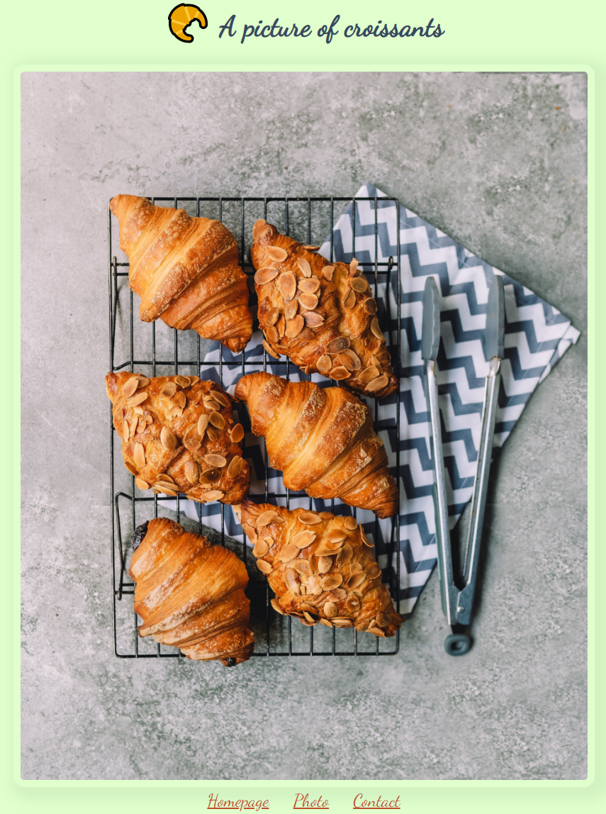 croissants project website image