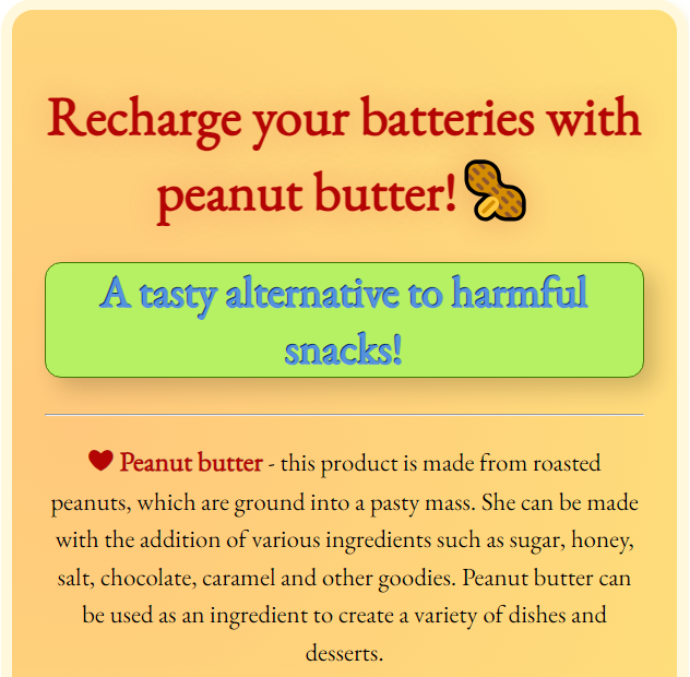 peanut project website image